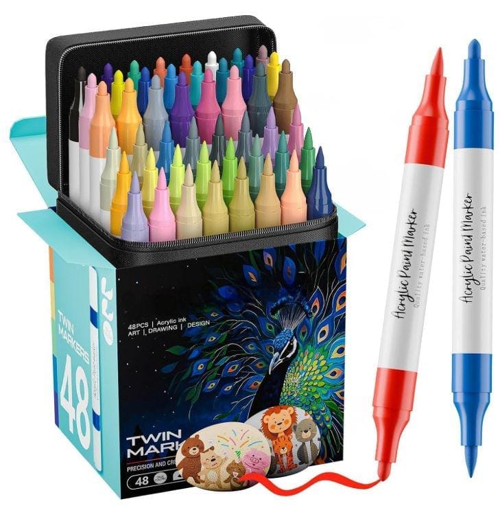 Kitire Acrylic Pens 48 Colours,
